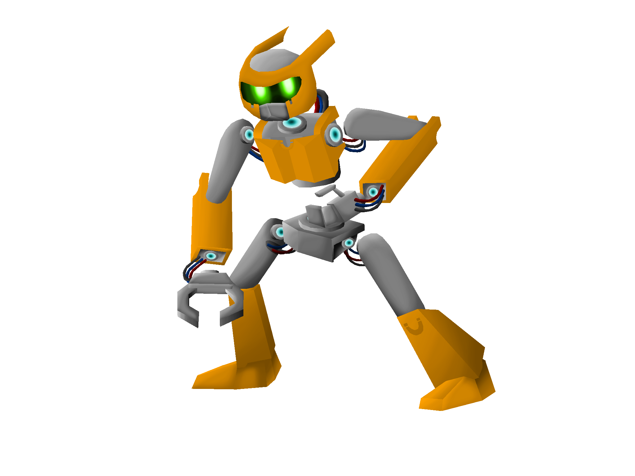 Orange Magnet robot