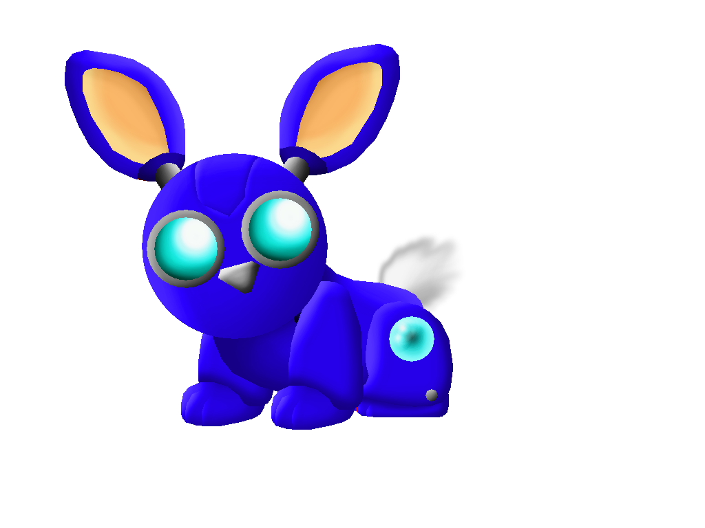 Blue Robo-bunny